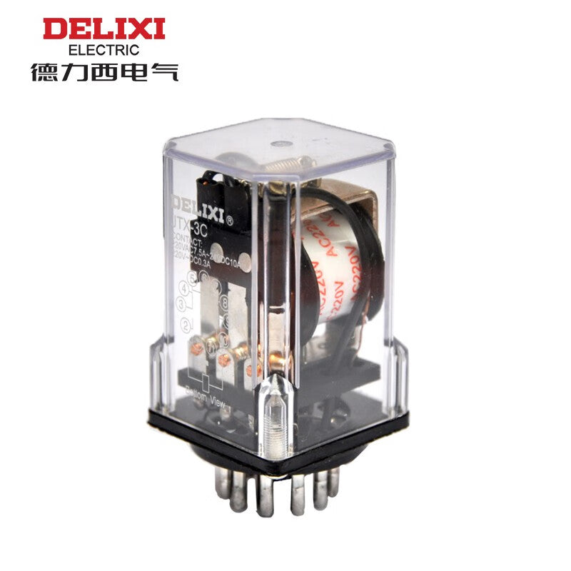 Delixi JTX small 10A 3NO+3NC without light 24VDC JTX3DB intermediate relay (C)