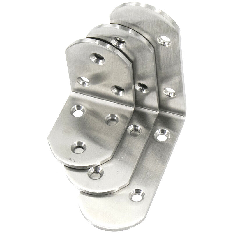 Shanglijin Thickened Stainless Steel Right Angle Bracket, 90-degree L-shaped Bracket, for Tables, Furniture, Beds, and Door Frames - Bend Connecting Fixture, 8 Holes, 85*85*38*2.5mm