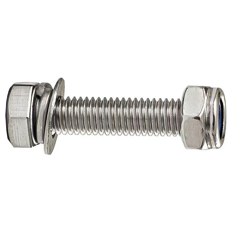 Ironrod 304 Stainless Steel Hex Head Screws, M10 Stainless Steel Bolt and Nut Set, Price per Set: M10*50