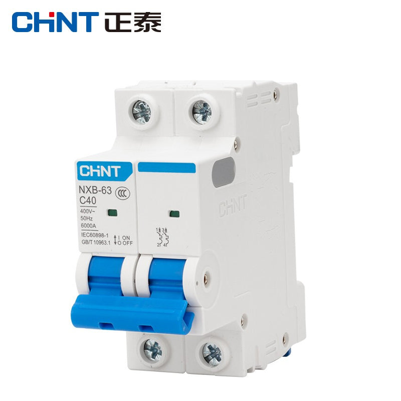 Chint (CHNT) small circuit breaker leakage protector air switch residential small air switch main circuit breaker NXB-63-2P-C-40A
