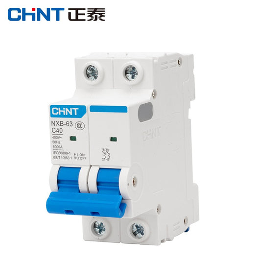 Chint (CHNT) small circuit breaker leakage protector air switch residential small air switch main circuit breaker NXB-63-2P-C-40A