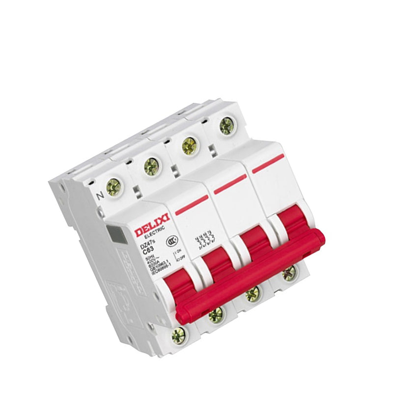DELIXI ELECTRIC DZ47s C type 3P+N 25A small circuit breaker air switch/piece (customized)