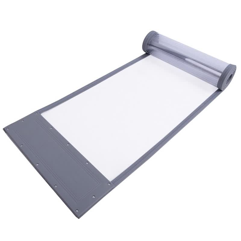 Haisdike HKZ-65 PVC Plastic Soft Door Curtain, Magnetic Soft Door Curtain, Transparent, Air Conditioner Door Curtain, Gray, 2mm Thick with Counterweight, 0.4m Width x 2.0m Height/1 Piece