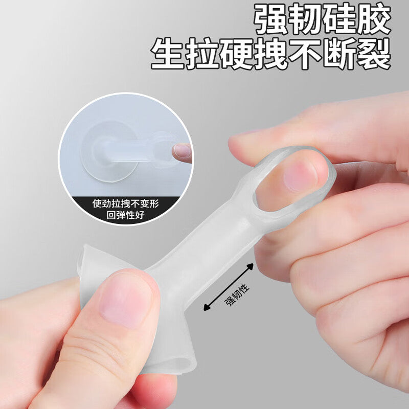 Honggong silicone door stopper, door bumper, door stop, no-drill door, wall stop, door handle, cushioning, anti-collision, transparent, 6-pack