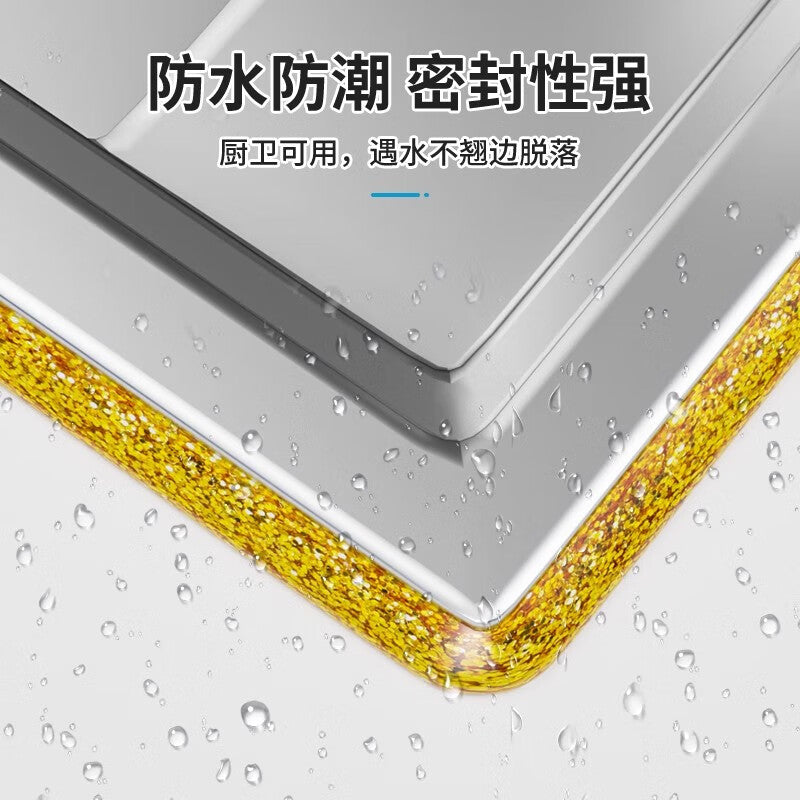 Taimseal Grout Sealing Tape for Kitchen Sinks, Stove Tops, and Floors - Waterproof, Mildew-proof, Moisture-proof, and Won't Lift When Wet - Strong Adhesion - Noble Gold [8mm Width * 6m Length]