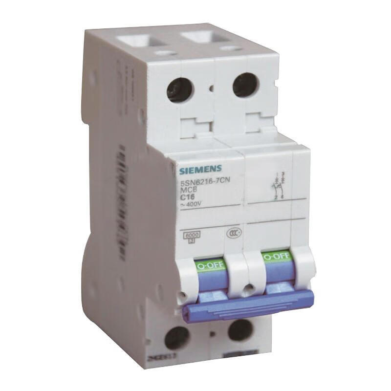 Siemens 16A 2P C Miniature Circuit Breaker - 6kA Protection
