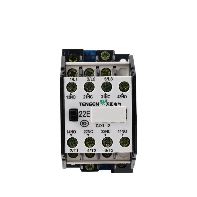 Tianzheng Electric CJX1-12/22 220V 3NO 2NO+2NC 12A AC 50/60Hz 3P 02010060007 AC contactor