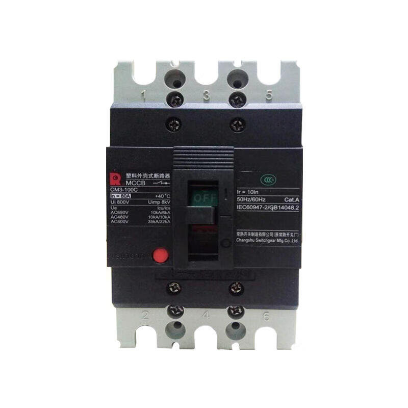 Changshu CM3-100C/3300 80A 3P Molded Case Circuit Breaker 35kA