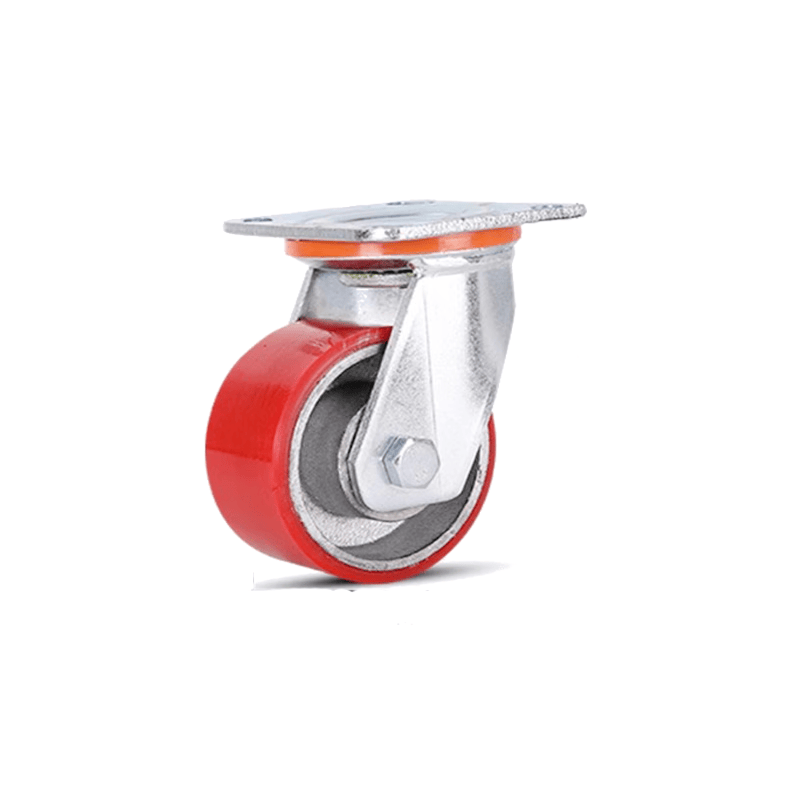 Tanzu Heavy Duty Iron Core Polyurethane Caster Handcart with 5-inch Universal Wheels
