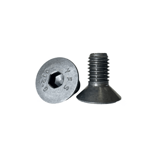 YFS Fang Sheng 12.9 grade alloy steel internal hex countersunk head full thread screws DIN7991M6X10 blackened (1200 pieces/box)