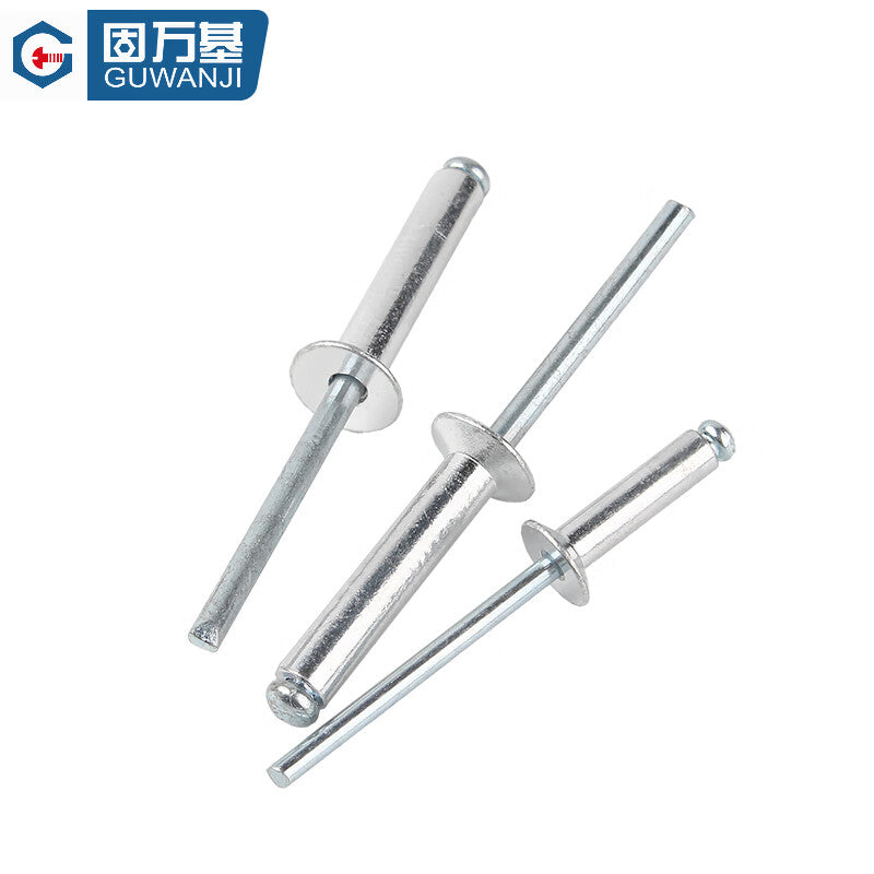 GUWANJI Open-Type Countersunk Head Blind Rivets, Aluminum Countersunk Head Rivets, Flat Head Rivets, M5x20 [100 pieces/pack]