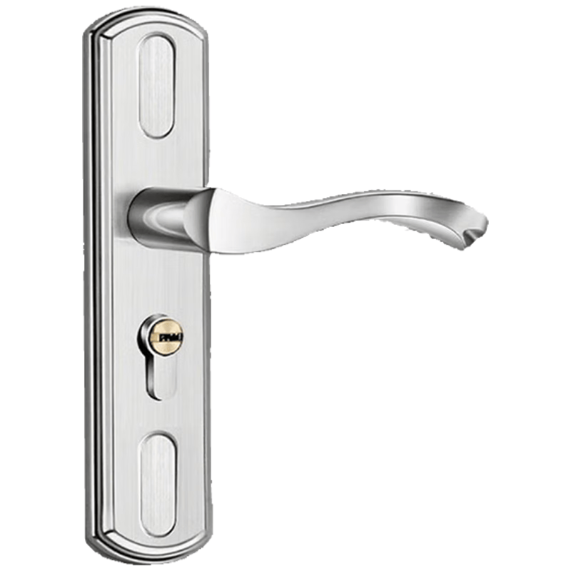 Du'ao bedroom door lock, universal household door lock set, wooden door panel handle, no drilling required, double-sided.