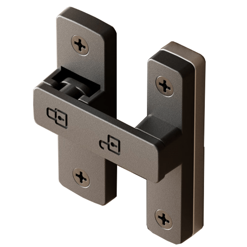 No-drill door latch for beginners, bathroom lock, security door latch, 180-degree luminous finish [can be used as both adhesive and nail].