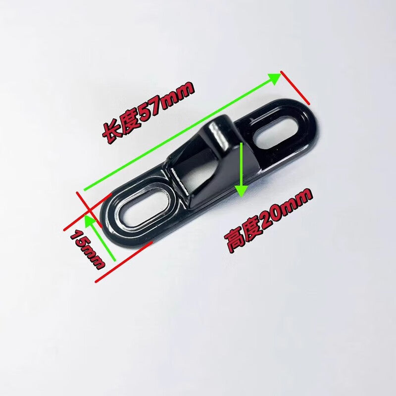 Thousand-speed wheel old-style 90-type door and window hook lock M-type latch window sliding door strip single-sided hook silver
