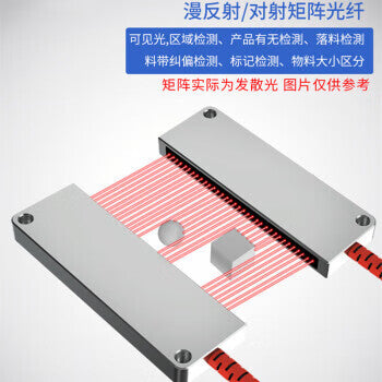 USAMR matrix fiber optic sensor area detection through-beam infrared sensing diffuse reflection photoelectric switch grating light curtain