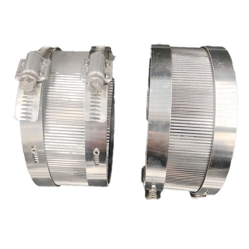 Winstein Stainless Steel Pipe Clamps, All-Steel 3-inch (DN75) PVC Pipe Drainage Pipe Special Hose Clamps, Flexible Cast Iron Pipe Clamps WSX174
