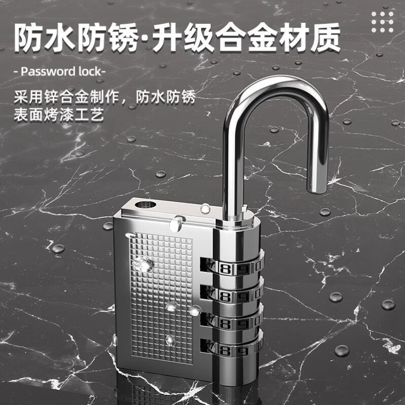 Wenxidi Combination Padlock, Luggage/Gym Combination Lock, 4-Digit Large Bold Combination Padlock