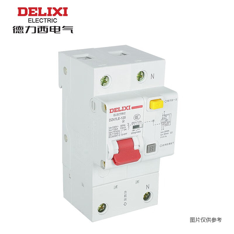 Delixi DZ47LE-125 1P+N C100A Miniature Circuit Breaker 10KA 30mA
