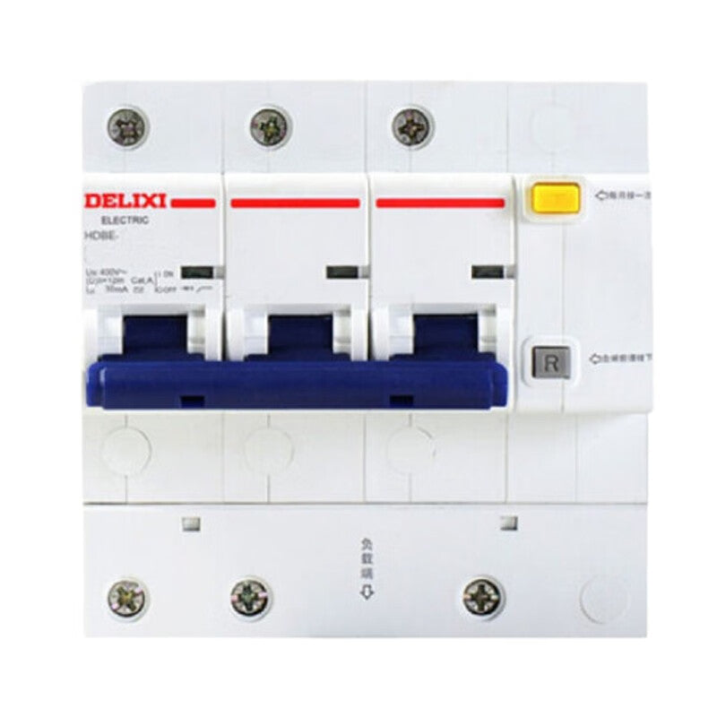DELIXI Electric HDBE-63LE 3P Earth Leakage Circuit Breaker 50A