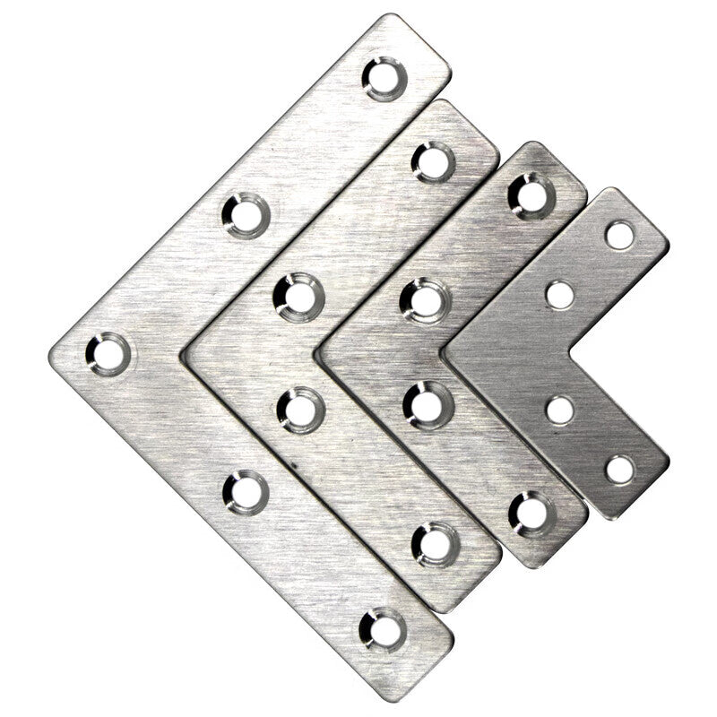Bingyu Stainless Steel Corner Bracket, Fixing Frame, L-shaped Flat Corner Bracket, Sheet Metal Connector, L-shaped 80*80mm, bx-11