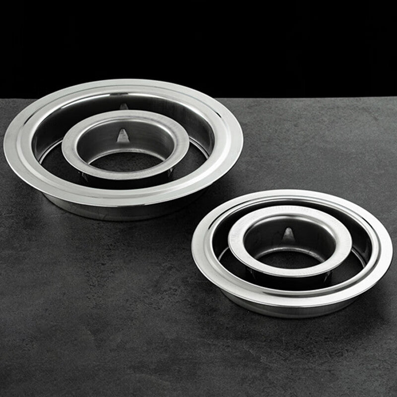 Deqi Stainless Steel Gas Water Heater Protective Cover, Decorative Cover for Gas Water Heater, Through-Wall Hole Sealing Cover Installation Accessories, 70mm