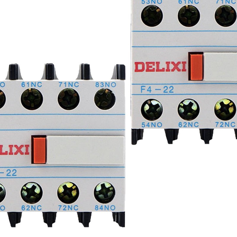Delixi AC contactor F4-22 top auxiliary contact F422 Unit: minimum order of 2 pieces