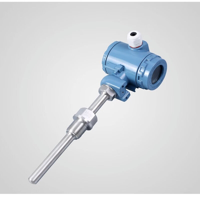 Double platinum (insertion depth L=100mm) PCT400 industrial digital temperature transmitter, 4-20mA explosion-proof digital temperature transmitter, sensor P7.
