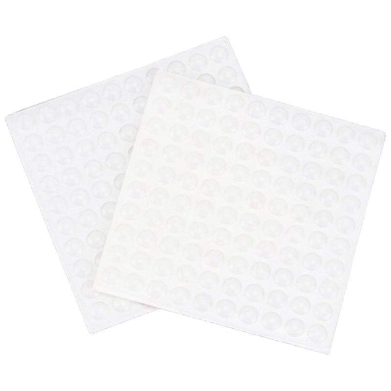 Masford Transparent Silicone Gaskets, Self-Adhesive Glass Glue, Furniture Shock-Absorbing Pads, Hemispherical, 200 Pieces, 8*2mm