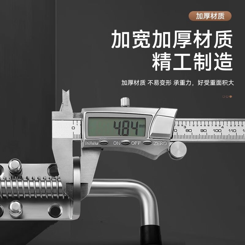 Pango Precision Heavy-Duty Iron Spring Equipment Cabinet Door, Cargo/Truck Body Latch, 135mm (12mm Thick Rod), 304 Stainless Steel