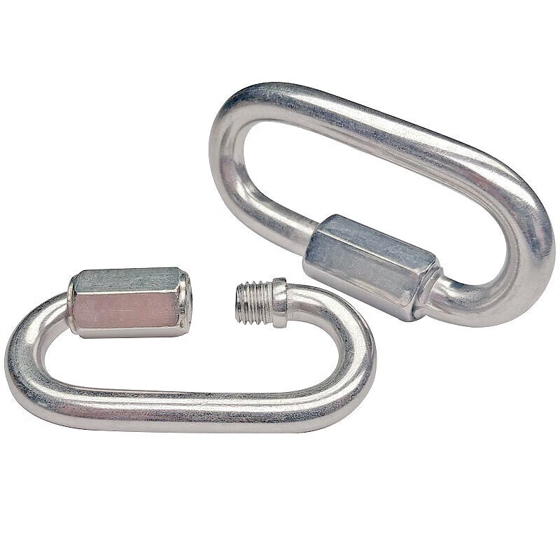 JinGuLao 304 Stainless Steel Universal Hook, Rotating Chain Buckle, Spring Buckle, Chain Safety Connection, Key Hook Accessory, M6, Total Length 10cm