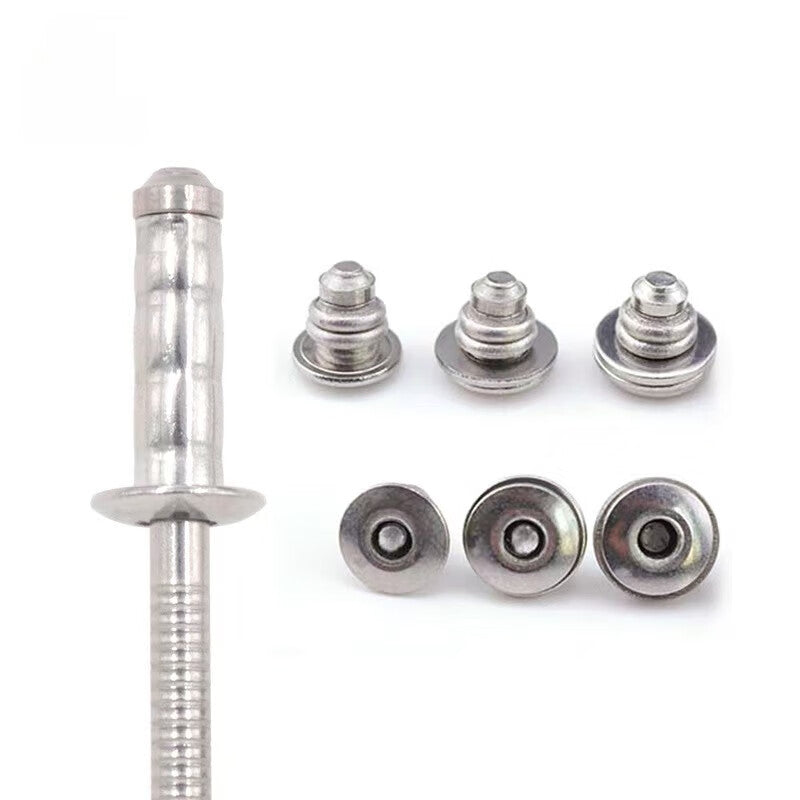 Ironclad Stainless Steel Double-Drum Rivets, Countersunk Head Double-Drum Rivets, 3.2*14 (50 pieces)