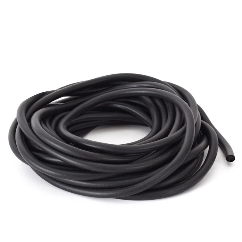 Deqi EPDM foam rubber round strips, black O-ring sealing strips, sound insulation and sealing foam strips, 4mm diameter (price for 10 meters).