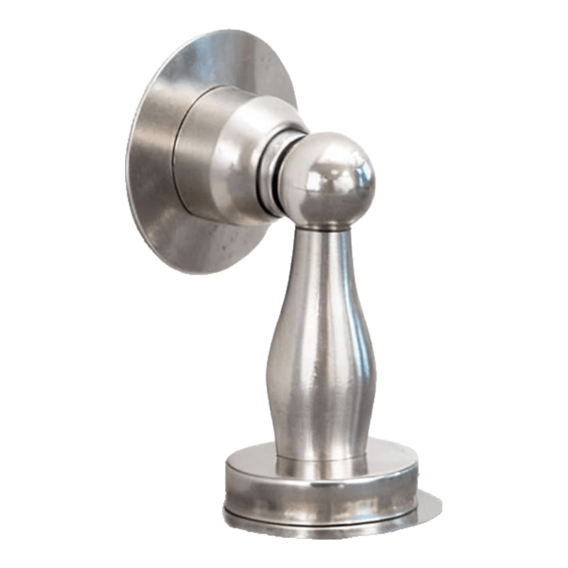 Seven Star Venerable Door Stopper, Drill-Free Anti-Collision Door Stopper, Powerful Door Blocker, Magnetic Door Stopper, Stainless Steel Door Rear Limiter, Floor Mounted Brushed Silver