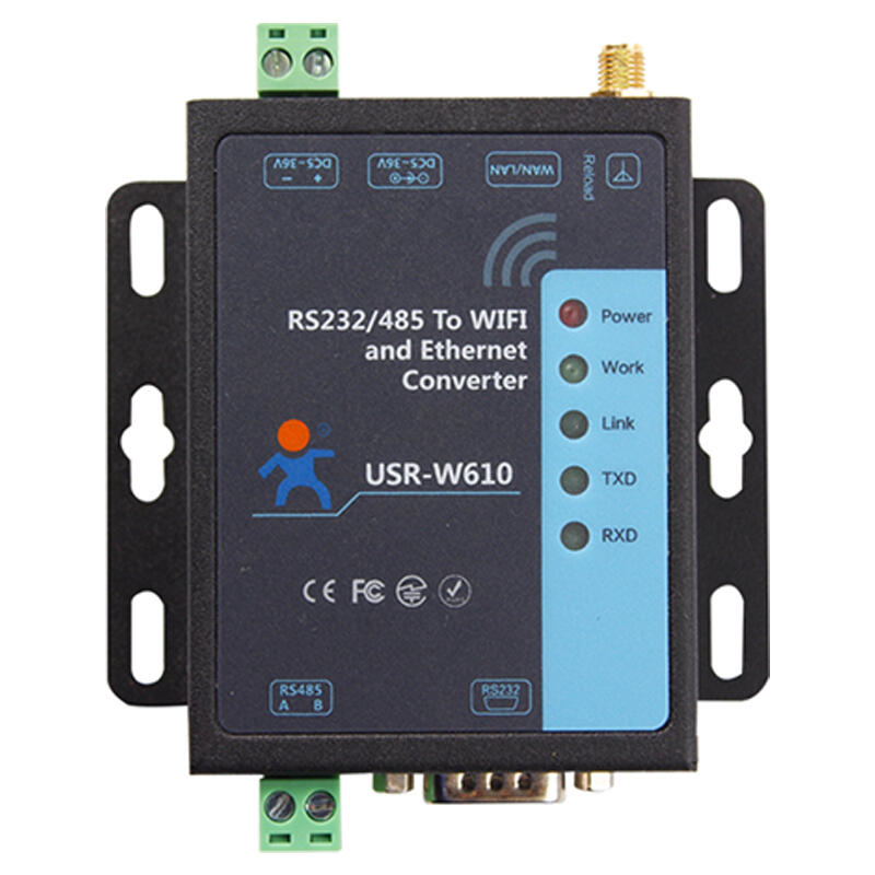 LonHand Serial to Wi-Fi Wireless Serial Server RS232/485/RJ45 Network Port USR-W610