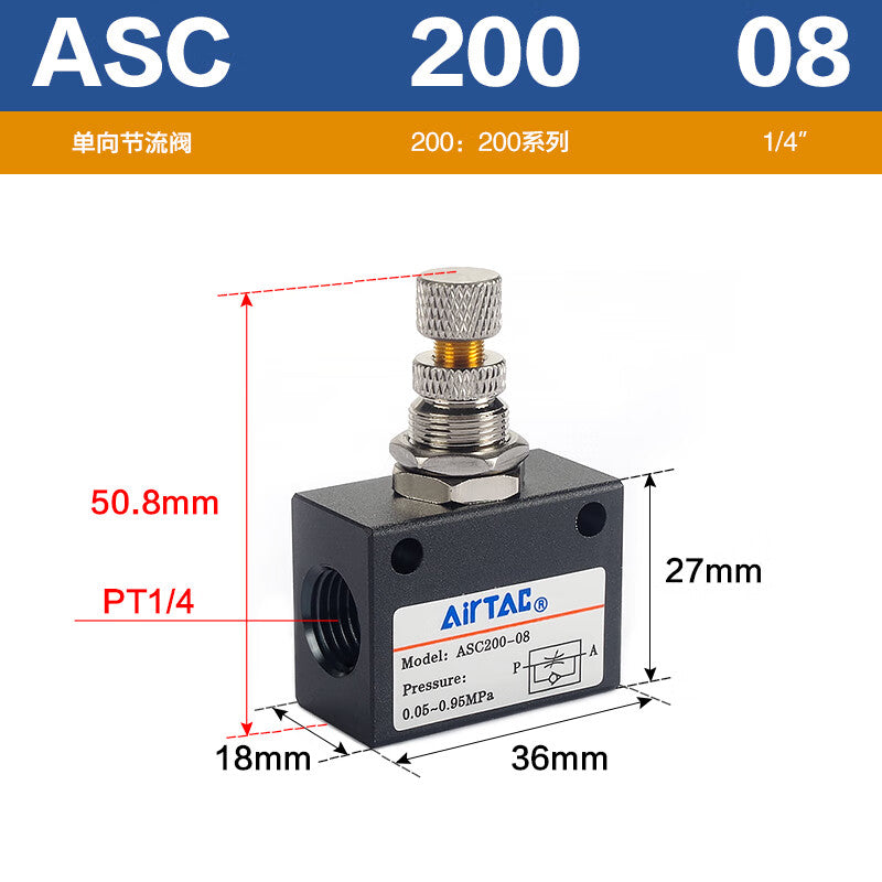 AirTAC Pipeline Check Valve: ASC20008