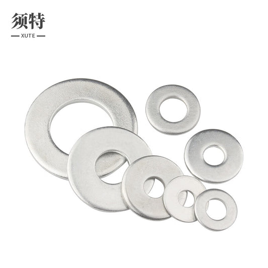 XUTE 6*18*1.5mm (approximately 175 pieces per pound) carbon steel galvanized washers, enlarged and thickened round flat washers, iron washers, iron flat washers.