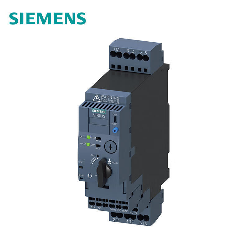 Siemens direct starter, 690V, AC/DC24V, 0.1-0.4A Main circuit interface: spring type interface Auxiliary circuit interface: spring type interface; 3RA61202AB32