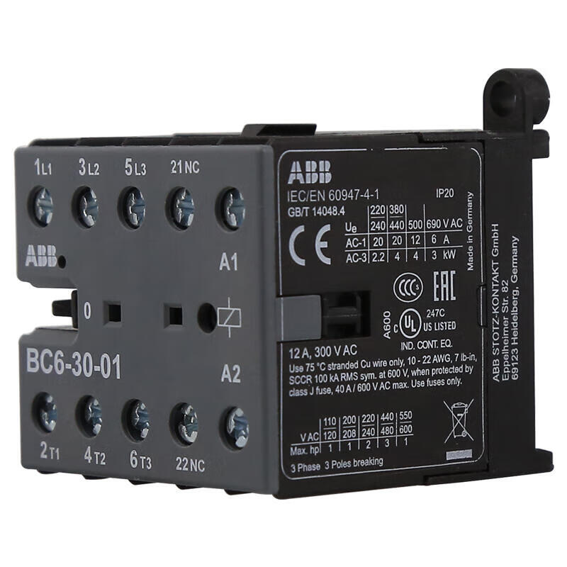 ABB BC6-30-01 24V DC Small Capacity AC Contactor