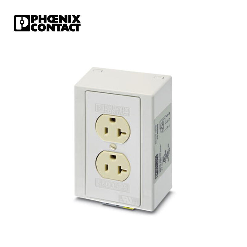 Phoenix socket, track mounted double power socket; EM-DUO 120/15