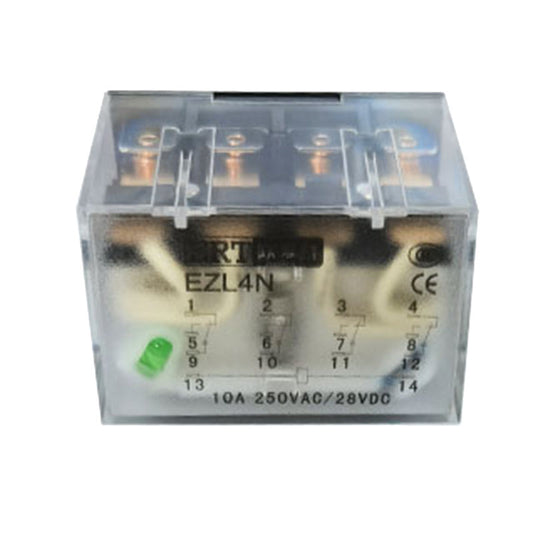 ERT EZL4N-110D DC110V small relay intermediate relay plug-in type (4 sets with LDE lamp 10A, 14 feet, coil voltage DC 110V)