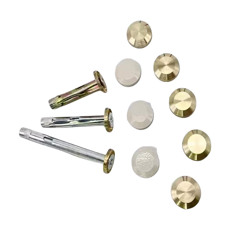 Xuncheng - Tile Hollowing Fixing Nails, Anti-Locking Tile Fasteners (Unit: Piece), Bright Gold, 5cm