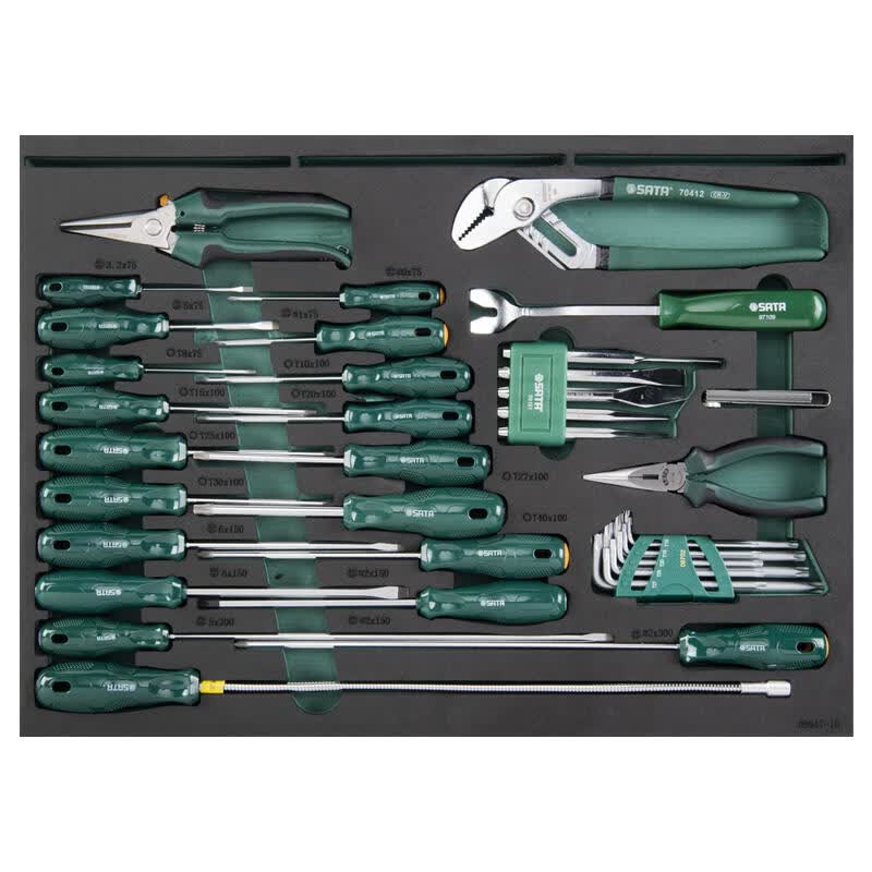 SATA 239-piece German car maintenance and repair kit (including a six-drawer tool cart 95126); 09947