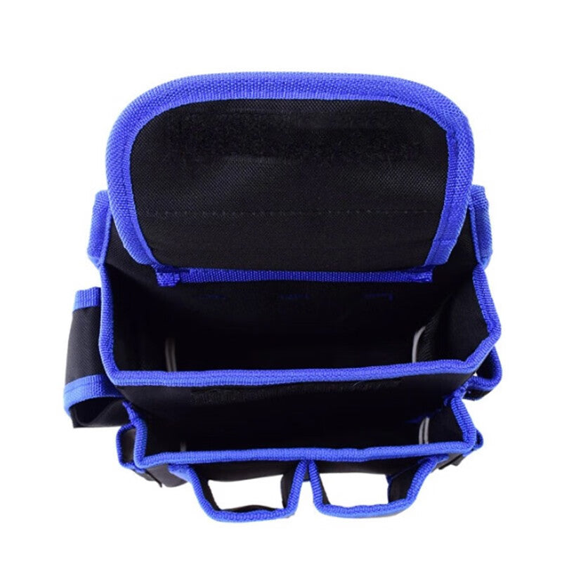 Winstan WST605 Electrician Jack Tool Bag Oxford Cloth Jack Electric Drill Waist Bag Handbag Tool Bag Shoulder Bag 42x28x16cm 2.5kg Thick Blue