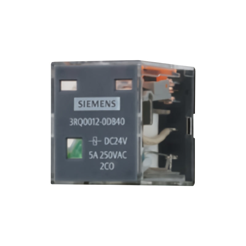 Siemens 3RQ0 series plug-in pin relay universal AC24V 2CO 5A with mechanical indicator and LED