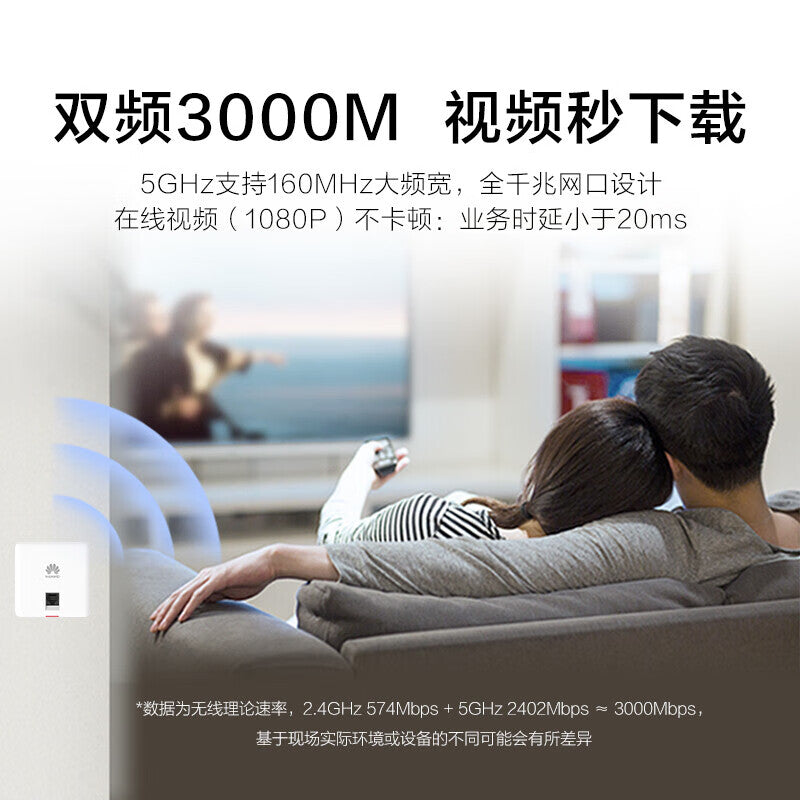 Huawei whole house wifi6 set AP panel router Gigabit 5G enterprise-level smart antenna ax3000 free ac+ap large flat villa wifi 4 12SW+8-port POE switch