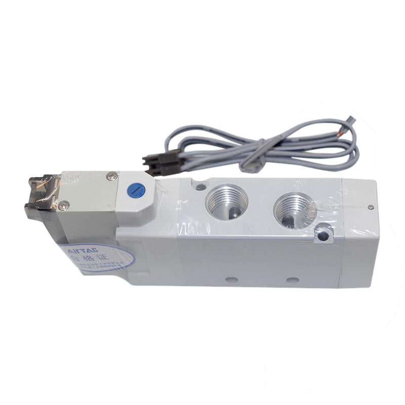 AirTAC internal pilot solenoid valve, 2-position 5-way, single solenoid, DIN socket; 5V21008B050