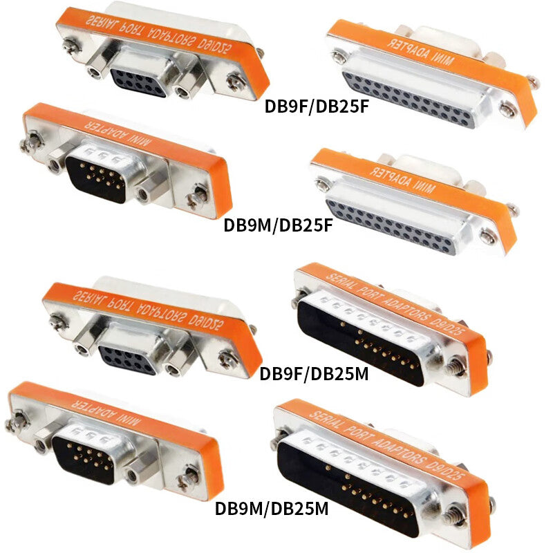 Bayer DB9 female to DB25 female adapter, COM port 9-pin to 25-pin parallel port crossover serial port adapter, 1 piece BY-XDB9F-25F