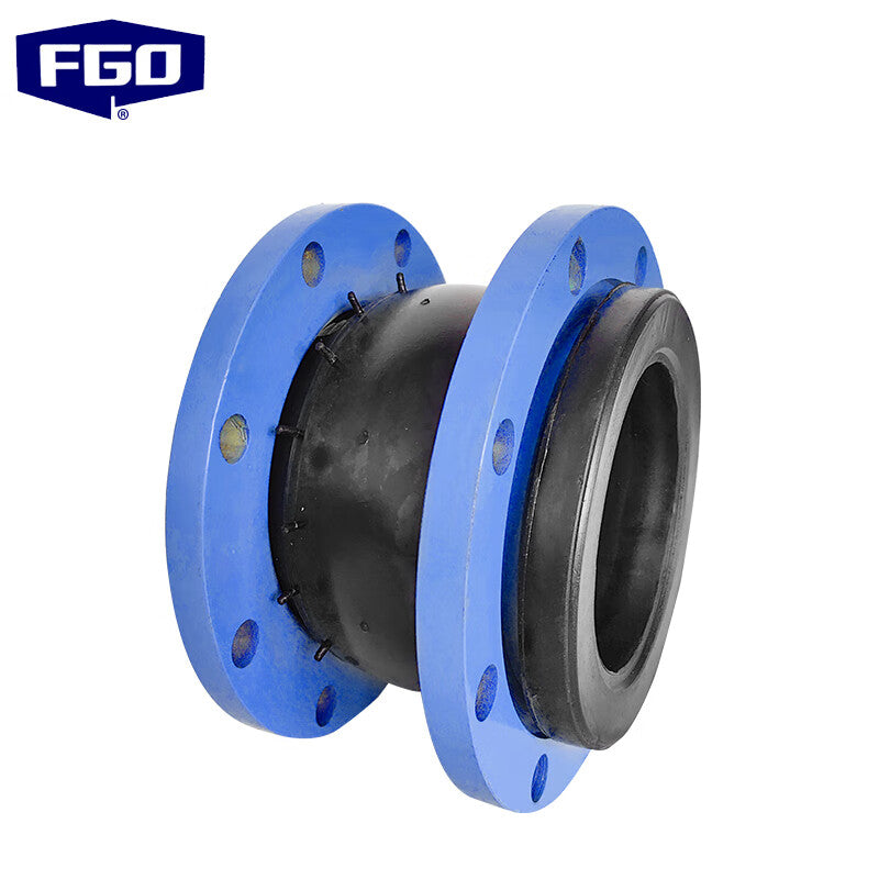 FGO Carbon Steel Rubber Flexible Joint, Single Ball Flexible Joint PN16 KXT-16C DN200 (8-hole flange)