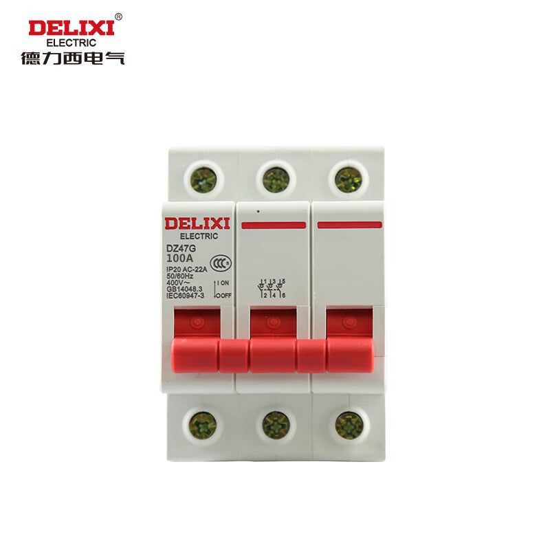 Delixi electrical isolation switch DZ47G-3P 100A