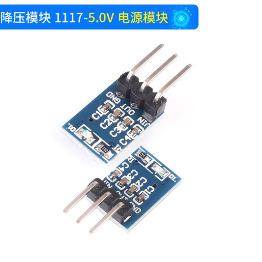 Wendi AMS1117 1.2V~5.0V Power Module Step-Down Regulator Power Board Pinout 1117-5.0V Power Module - Small Size
